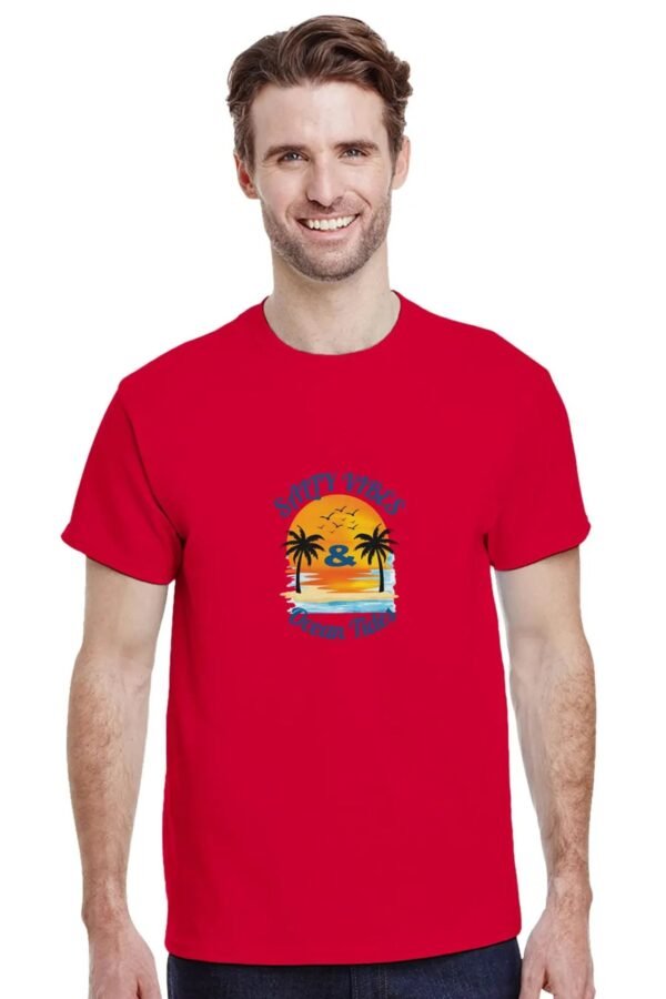 Salty Vibes & Ocean Tides T-Shirt - Casual Cotton Tee for Beach Lovers - Image 6