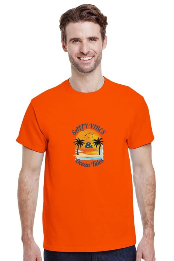 Salty Vibes & Ocean Tides T-Shirt - Casual Cotton Tee for Beach Lovers - Image 7