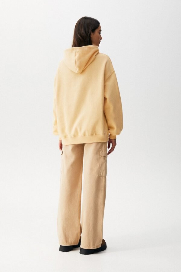 Slogan Hoodie With Label Detail - Image 3