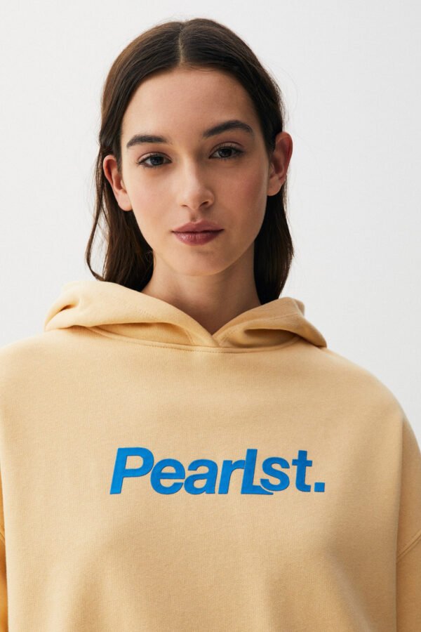 Slogan Hoodie With Label Detail - Image 4