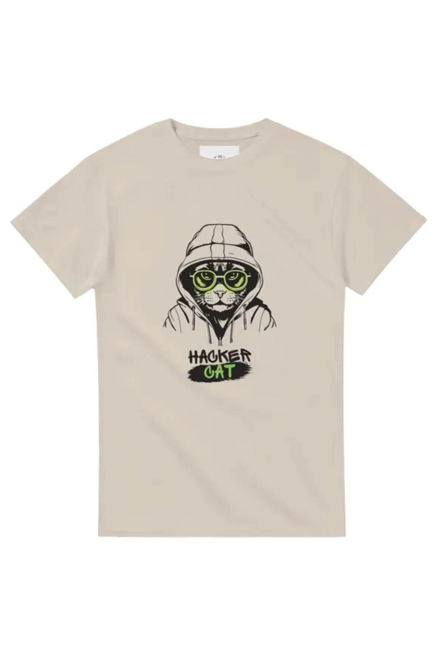 Funny Hacker Cat Heavyweight T-Shirt – Perfect Gift for Cat Lovers