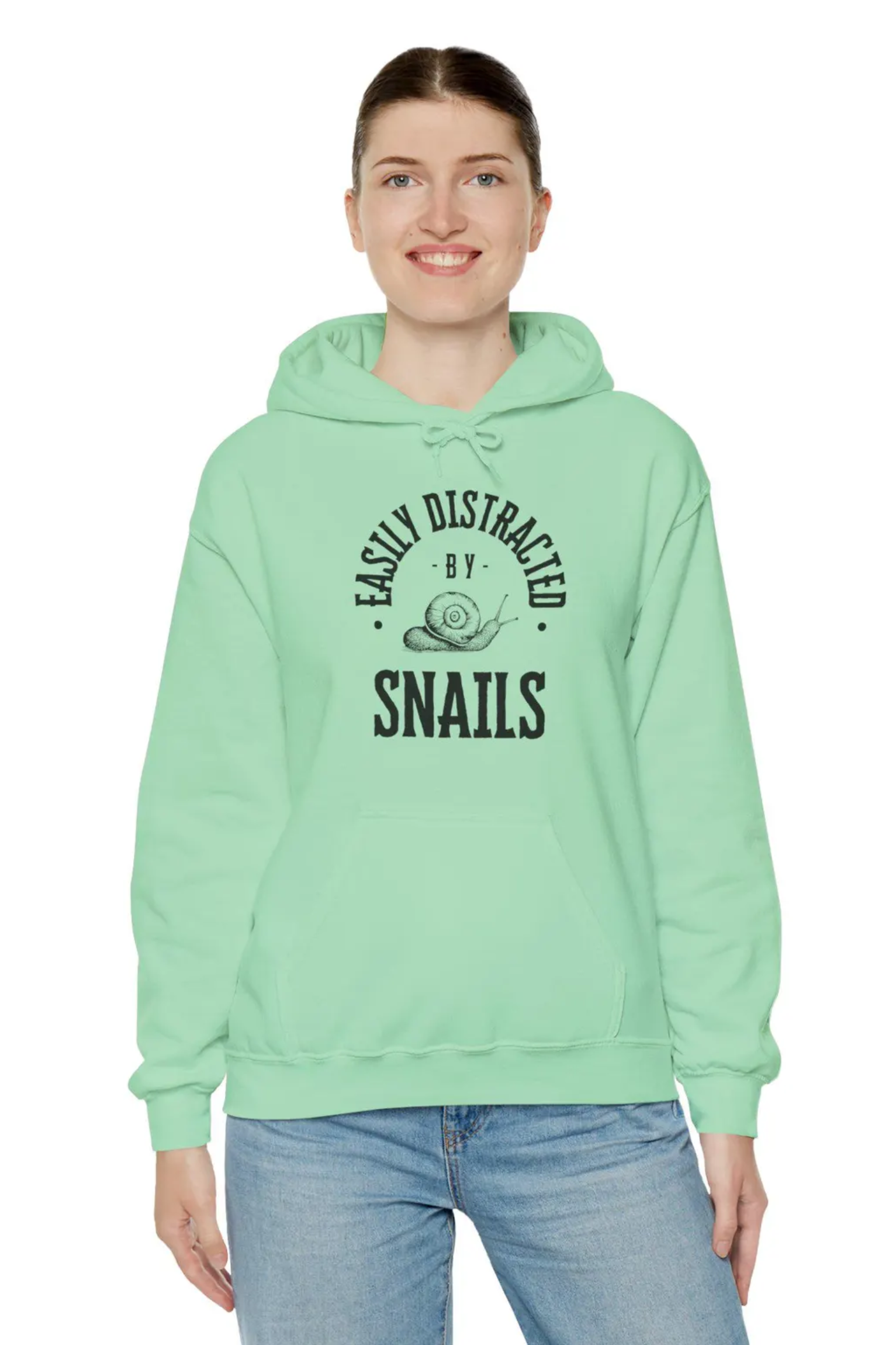 Funny Snail Lover Hoodie, Unique Nature Inspired Sweatshirt