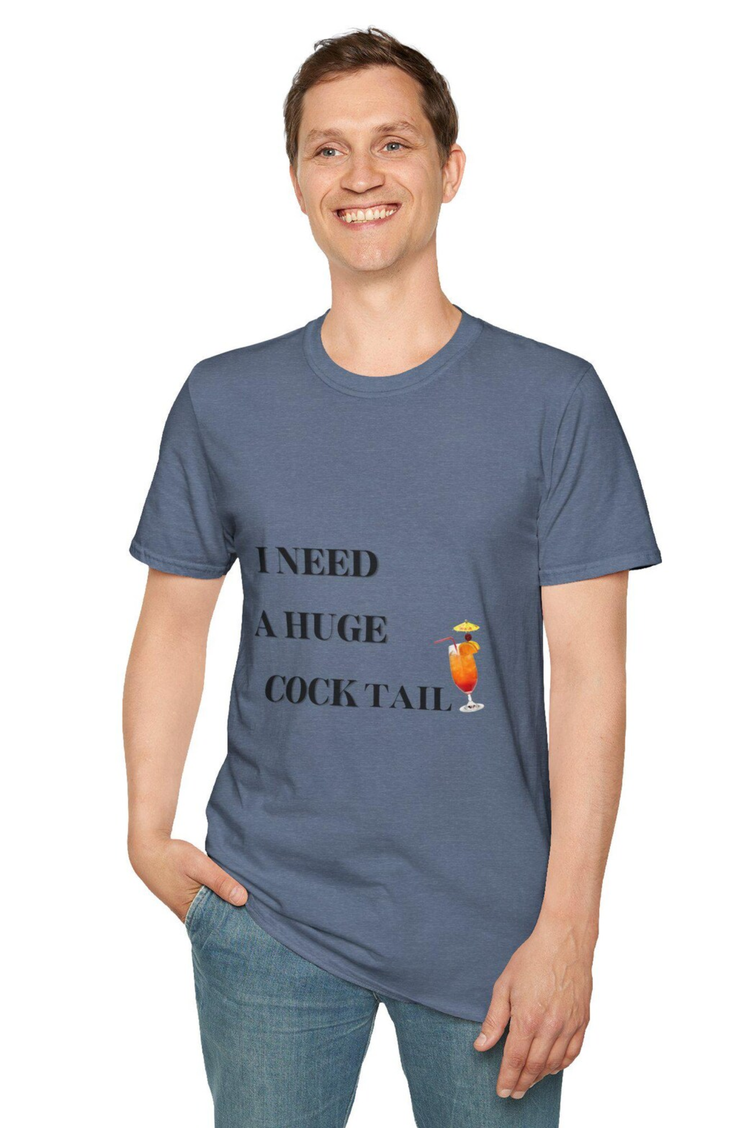 Funny Drinking Unisex Softstyle T-Shirt, Sarcastic Cocktail Lover Tee, Party Graphic Shirt, Alcohol Humor Top, Gift for Bartender